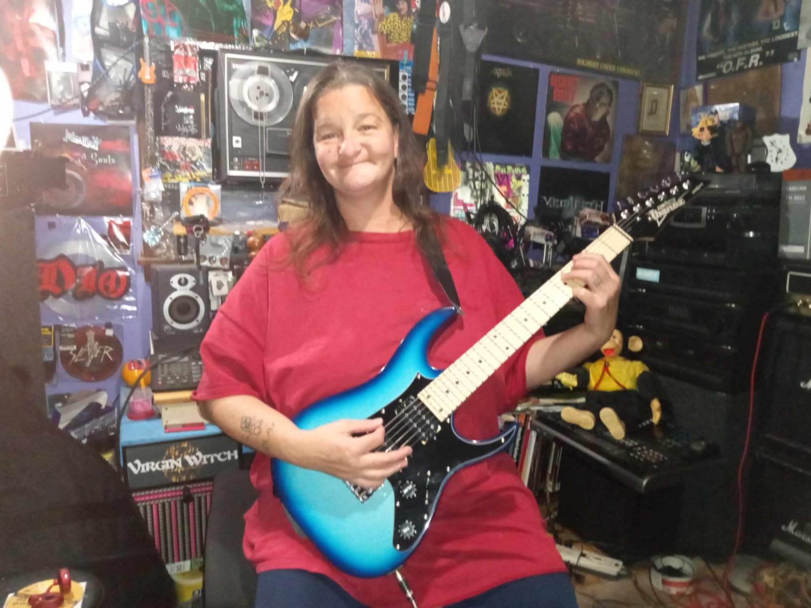 Ibanez RG MiKro GRGM21 - Black | 24-fret maple neck with dual humbuckers and poplar body for practice, travel and performance customer photo 2