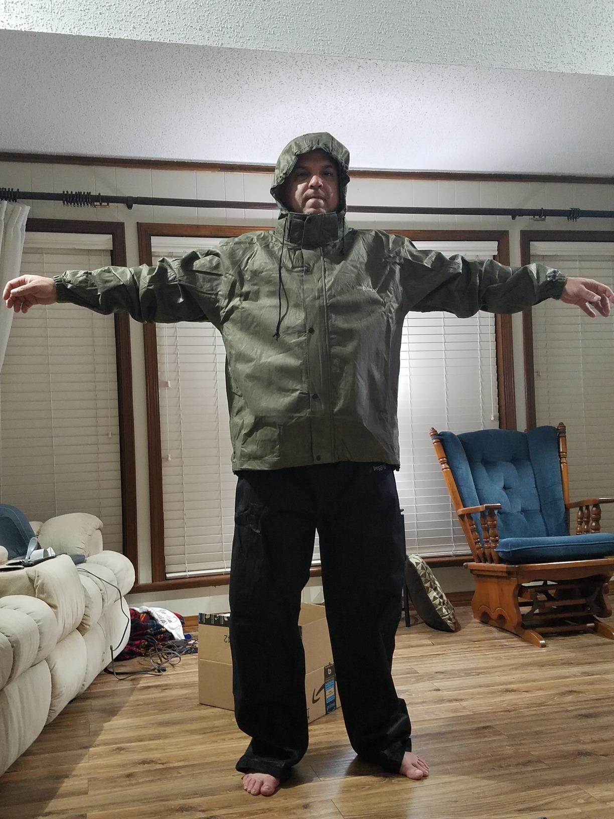 FROGG TOGGS Men's Classic All-Sport 3-Layer Waterproof Breathable Rain Suit | 2-Piece Rainwear, Adjustable Hood Raincoat, Rain Pants Ideal for Fishing, Golf, Motorcycling, Hunting, Camping, Outdoors customer photo 1