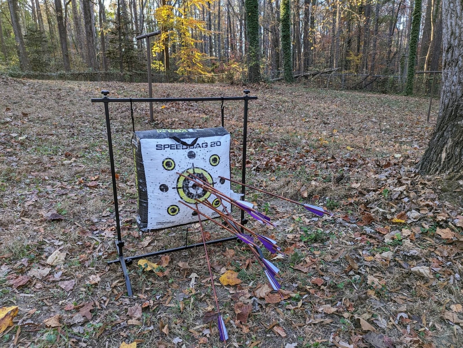 MUDDY Target Holder - Durable Adjustable Lightweight Portable Easy-to-Install Versatile Shooting Stand for Bag Targets & 3D Targets customer photo 1