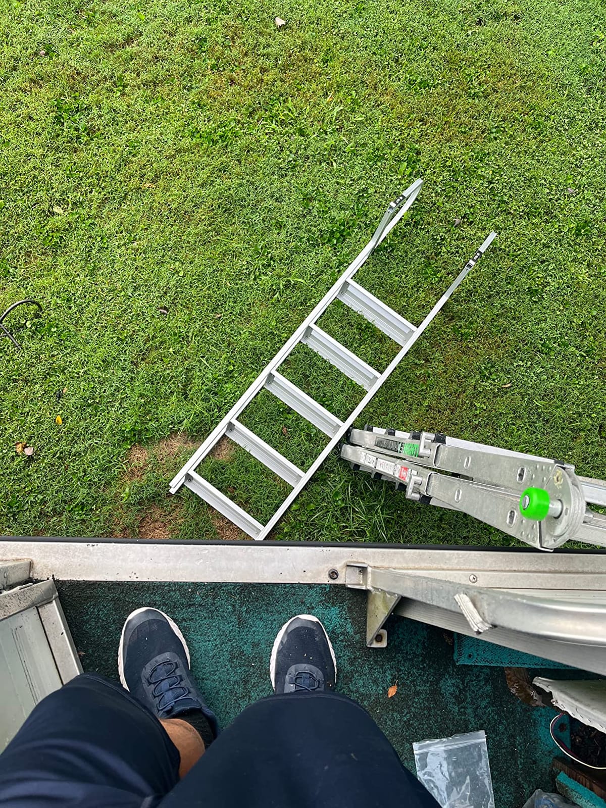 RecPro 4-Step Marine Boarding Ladder | Lightweight, Wide Non-Slip Steps, Built for Fresh and Saltwater Use customer photo 1