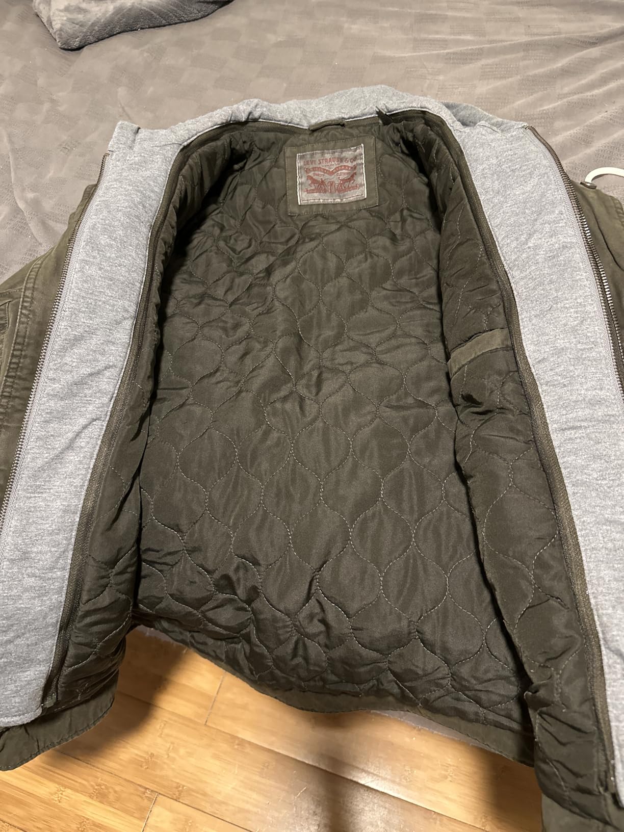 Levi's Men's Washed Cotton Hooded Military Jacket (Regular & Big & Tall Sizes) customer photo 2