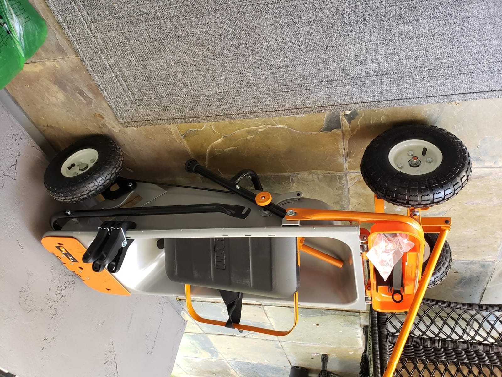 WORX Wheelbarrow Heavy Duty Dolly, 8-in-1 Aerocart Garden Cart, WG050 | lift 200 lbs like lifting 17 lbs; 8-in-1 versatility; smart 2-wheel design; heavy-duty durable construction customer photo 1