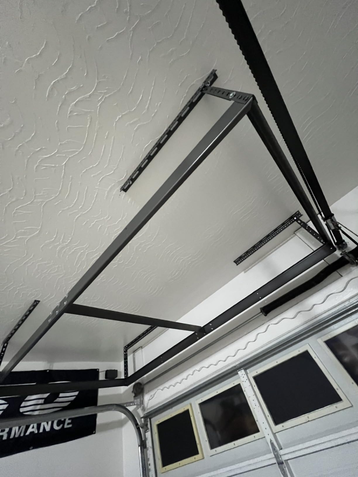 MonsterRax 4x8 Overhead Garage Storage Rack, Gray, 24