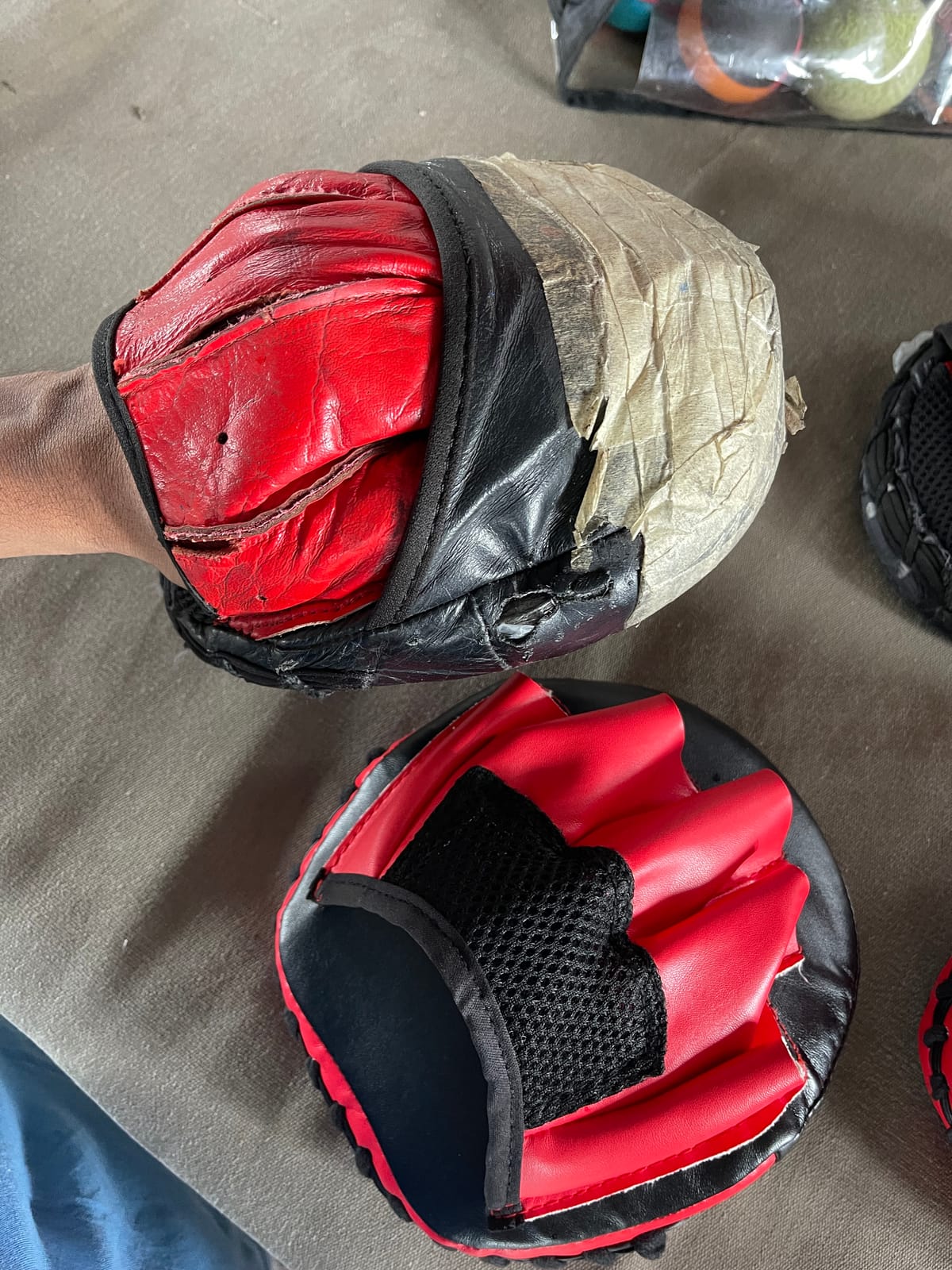 MaxxMMA Micro Focus Punch Mitts - Boxing MMA Training Fitness Kickboxing Muay Thai customer photo 2