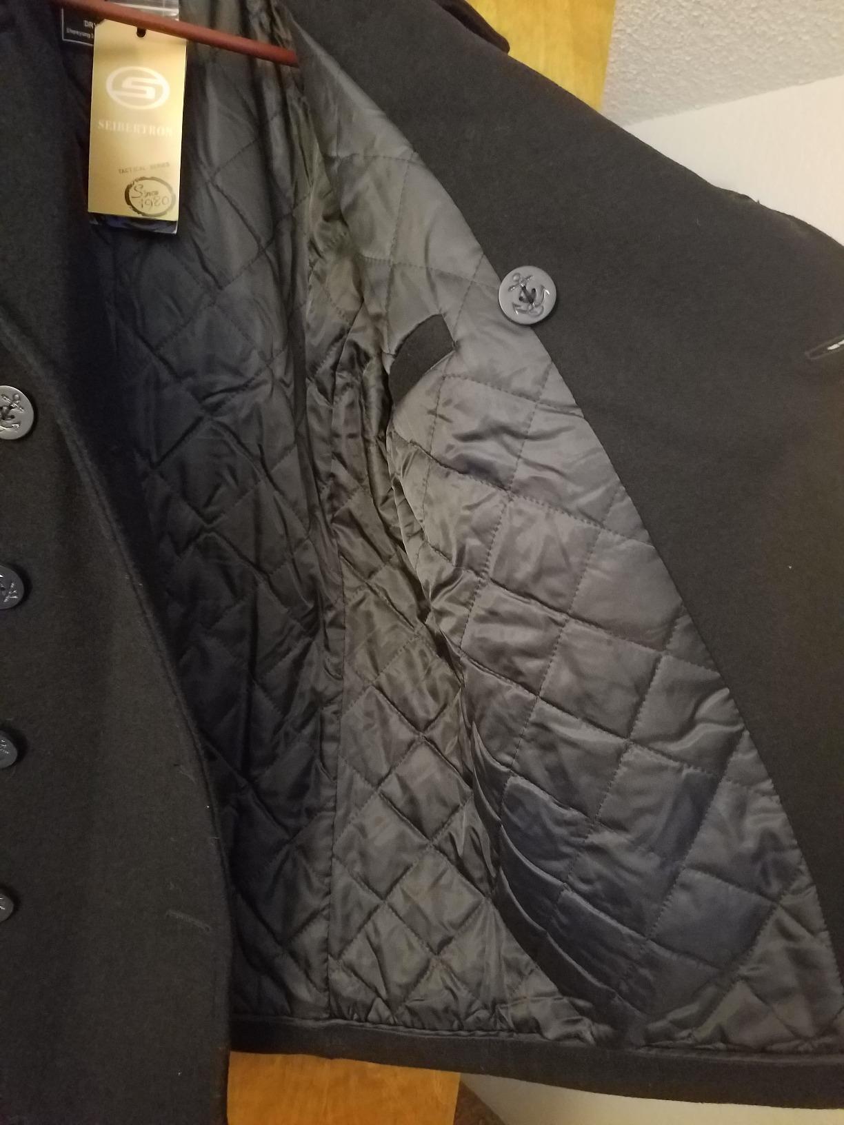 Seibertron Men's Woolen Coat US Navy Type 80% Wool USN Pea Coat customer photo 1