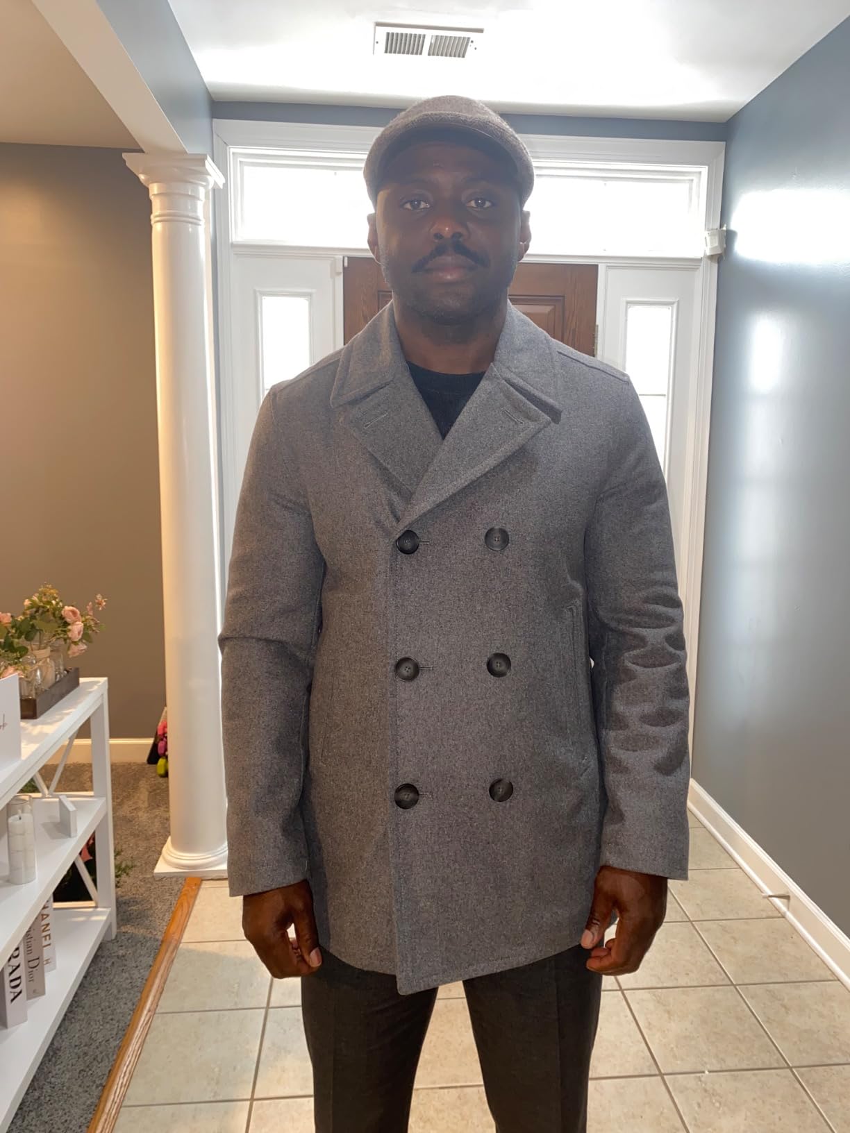Nautica Men's Wool Blend Peacoat - Double-Breasted Winter Coat, Regular, Big & Tall Sizes customer photo 2