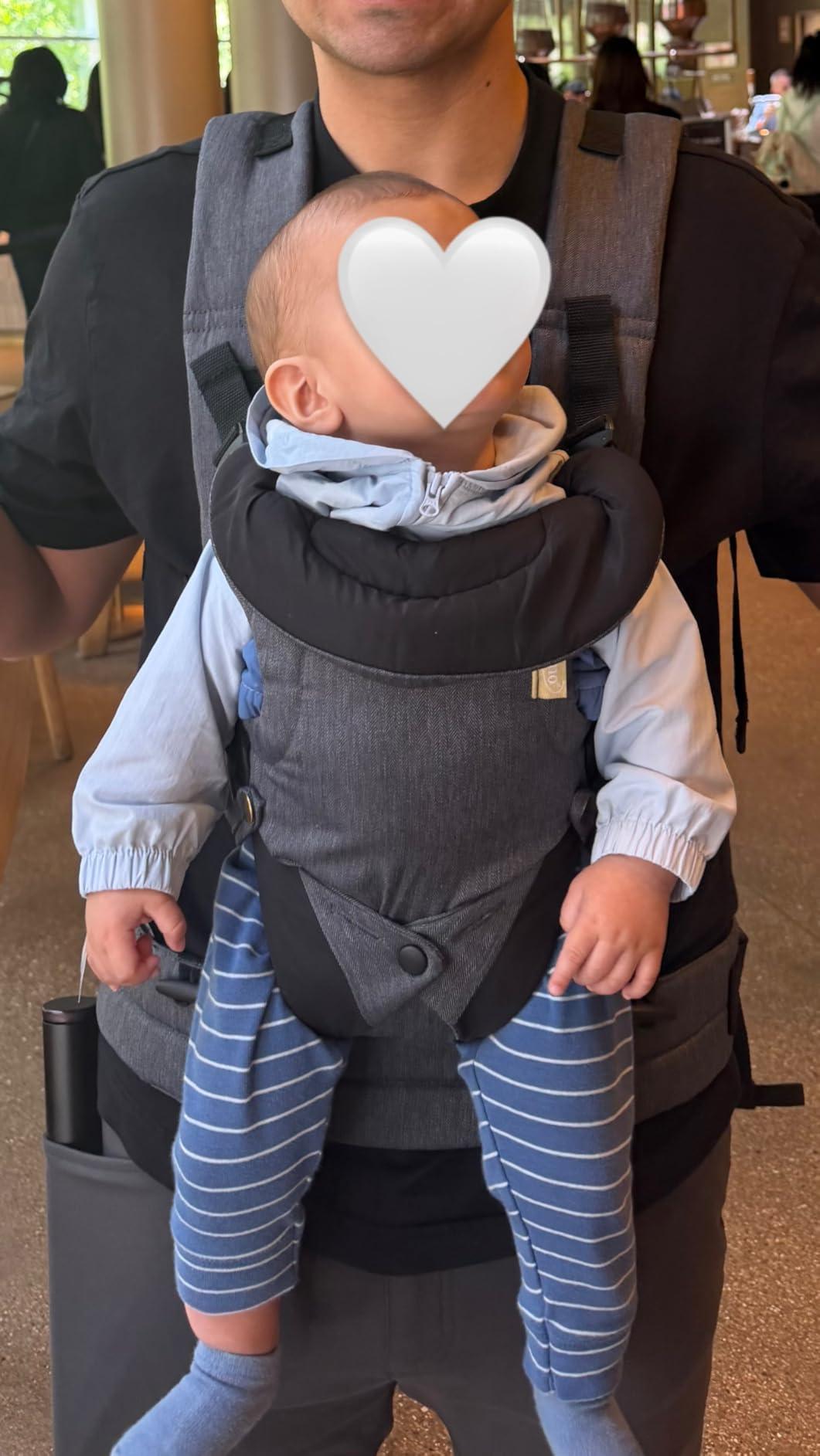 Infantino Flip 4-in-1 Baby Carrier Convertible Ergonomic, Gray | Adjustable Fit, Enhanced Lumbar Support, Newborns to Toddlers customer photo 1