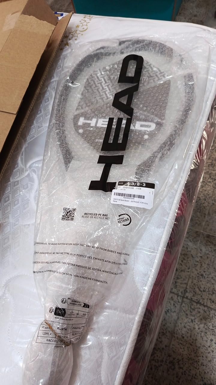 HEAD Ti S6 Tennis Racket | Pre-Strung with Synthetic Gut 16G String customer photo 1