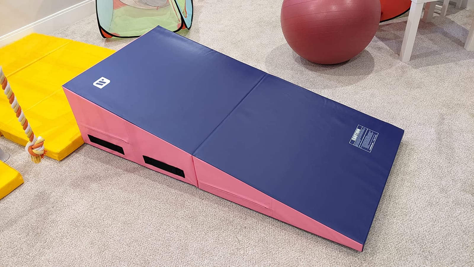 We Sell Mats Gymnastics Incline Mat, Cheese Wedge Skill Shape, Supportive Cushioned Tumbling Mat for Gymnastics, Cheerleading customer photo 2