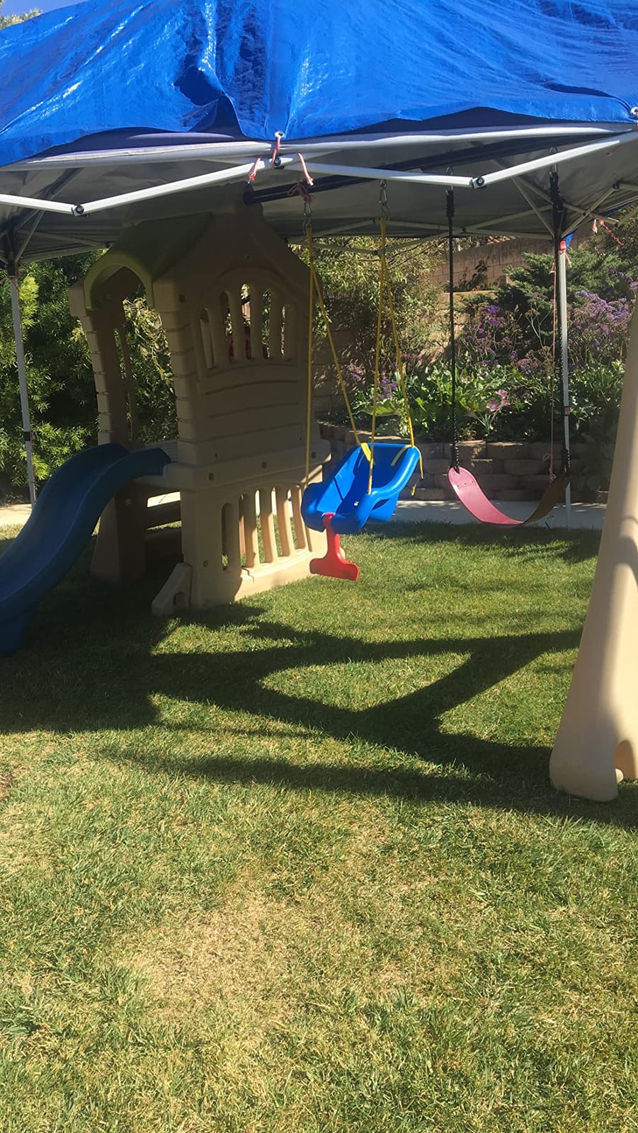Step2 Play Up Gym Set for Kids, Outdoor Swing Set, Backyard Slide, Swings, Playhouse, & Crawl Space, Two Tier, Easy Set Up, Toddlers Ages 3-6 Years Old customer photo 2