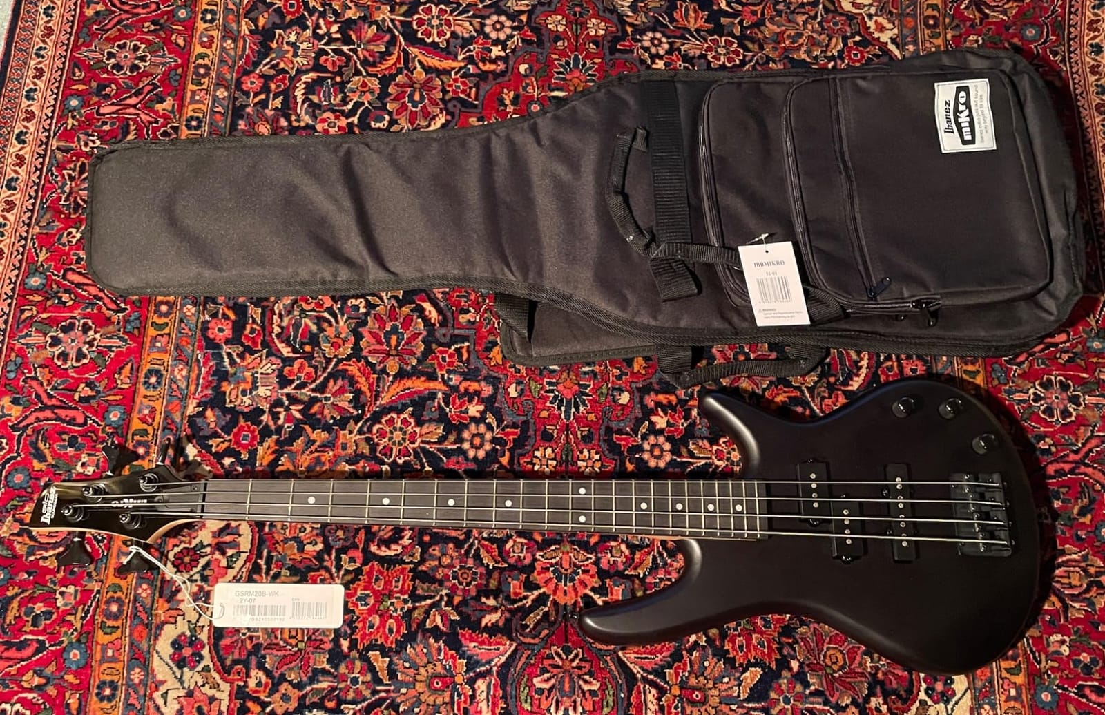 Ibanez GSRM20BWNF MiKro - Walnut Flat | Short-scale electric bass with mahogany body, PJ pickup configuration and 22 frets customer photo 1