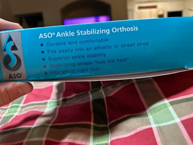 Med Spec ASO Ankle Stabilizer Lace Up Ankle Brace Sprain Support Black, MD | Ankle Brace for Sprains, Instability, Bilateral Orthopedic Support, Sports Injury Recovery, Men, Women, Teens & Kids customer photo 1