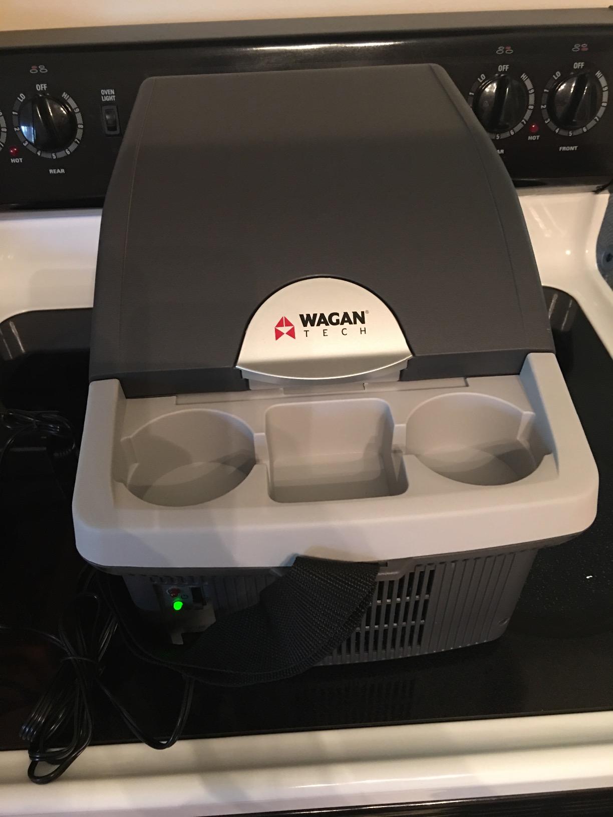 Wagan EL6214 Personal Thermoelectric Cooler/Warmer, 14 Liter Capacity, Portable Electric Car Cooler with 12/24V DC, 12V Small Fridge for Car, RV, and Camping Use, UL Listed customer photo 1