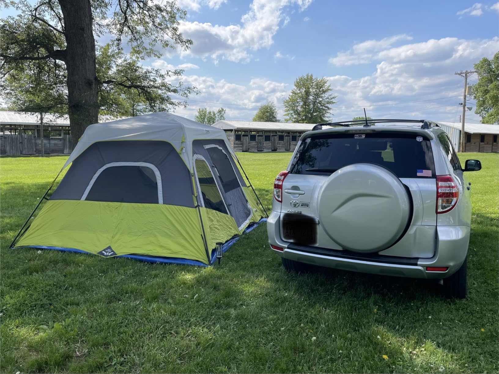 CORE Equipment Instant Cabin Tent | Family Cabin Multi Room Pop Up Tents Car Camping | Included Storage Pockets for Camping Accessories customer photo 2