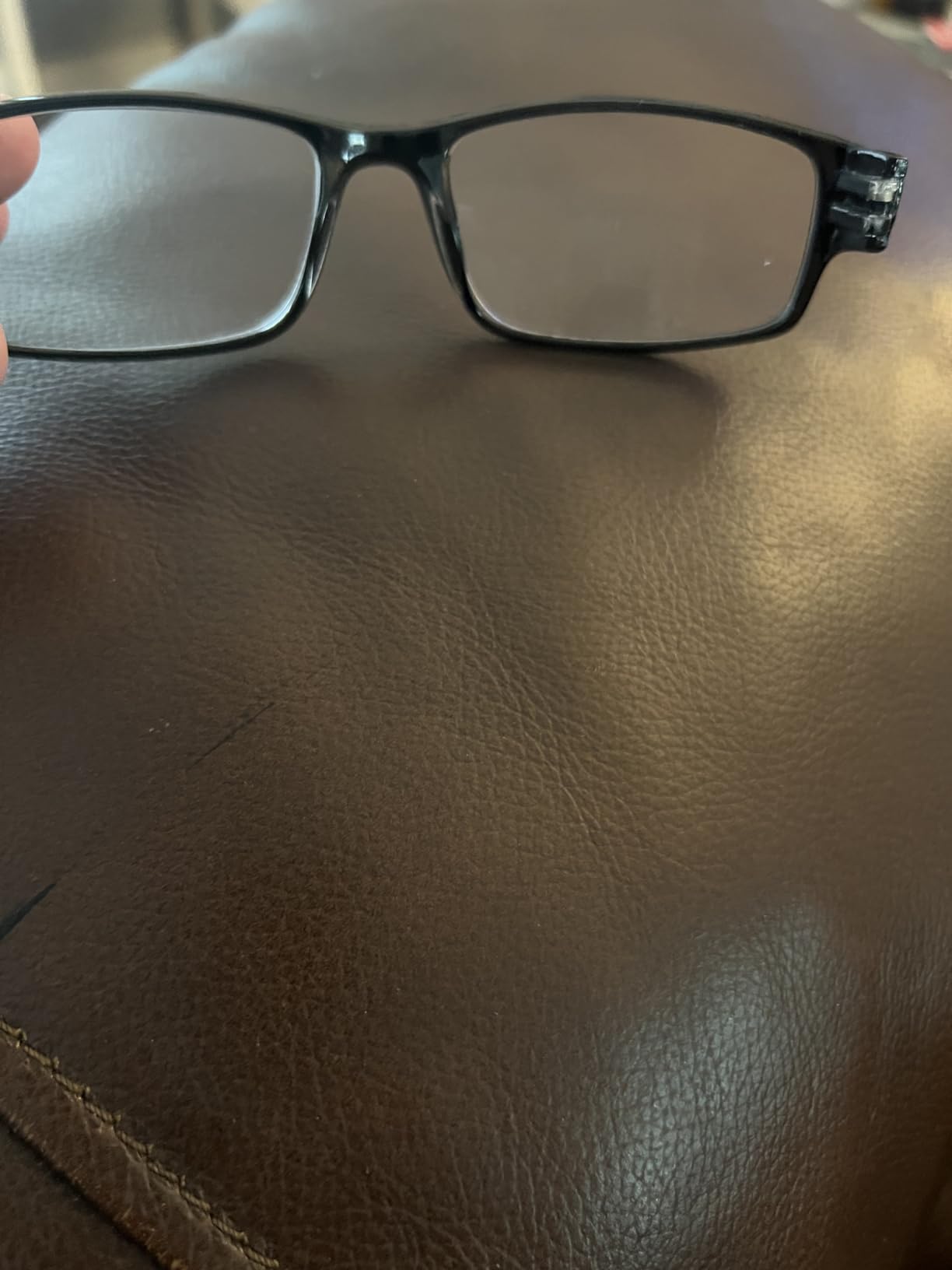 TruVision Readers OTC Reading Glasses for Men & Women 9504HP | Black Polycarbonate frames, crystal clear or sun acrylic lenses, lightweight comfort, full frame rectangular design customer photo 2