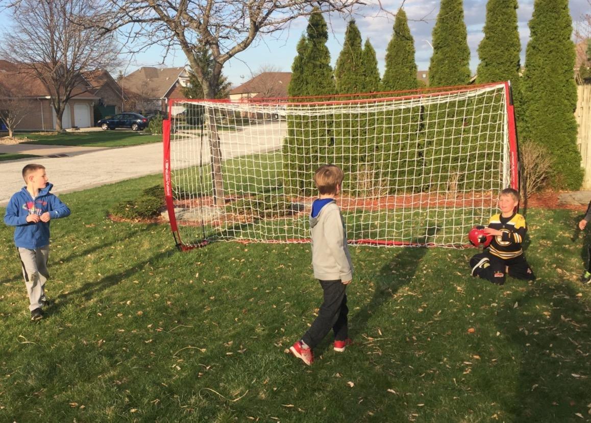 PowerNet Soccer Goal for Backyard, 3Mx2M / 6x4 / 8x4 / 12x6 / 14x7 /18.5x6.5 / 21x7 / 24 x 8 Portable Soccer Net, Sports & Outdoors Training Equipment, Quick Setup 1 Goal & Zipper Storage Bag customer photo 1