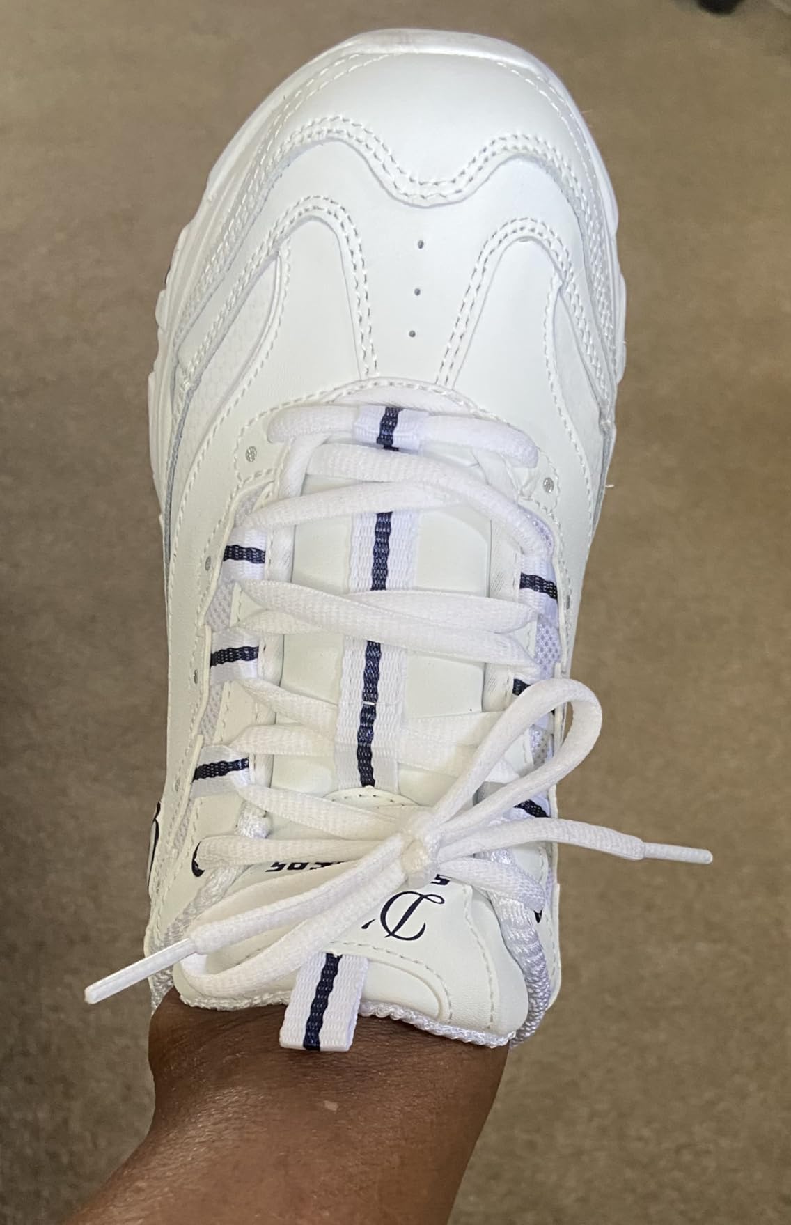 Skechers Sport Women's D'Lites Fresh Start Memory Foam Lace-up Sneaker Fashion customer photo 2