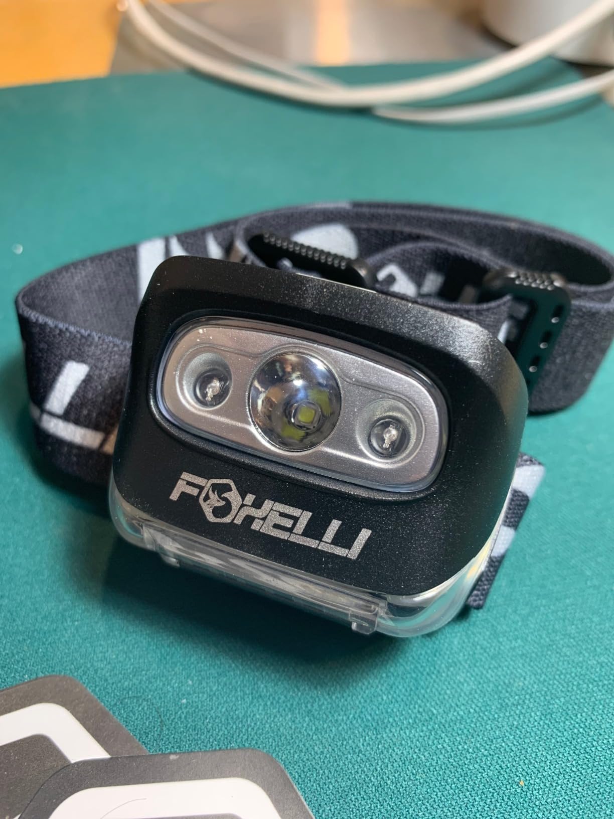 Foxelli LED Headlamp Flashlight for Adults & Kids, Running, Camping, Hiking Head Lamp with White & Red Light customer photo 2