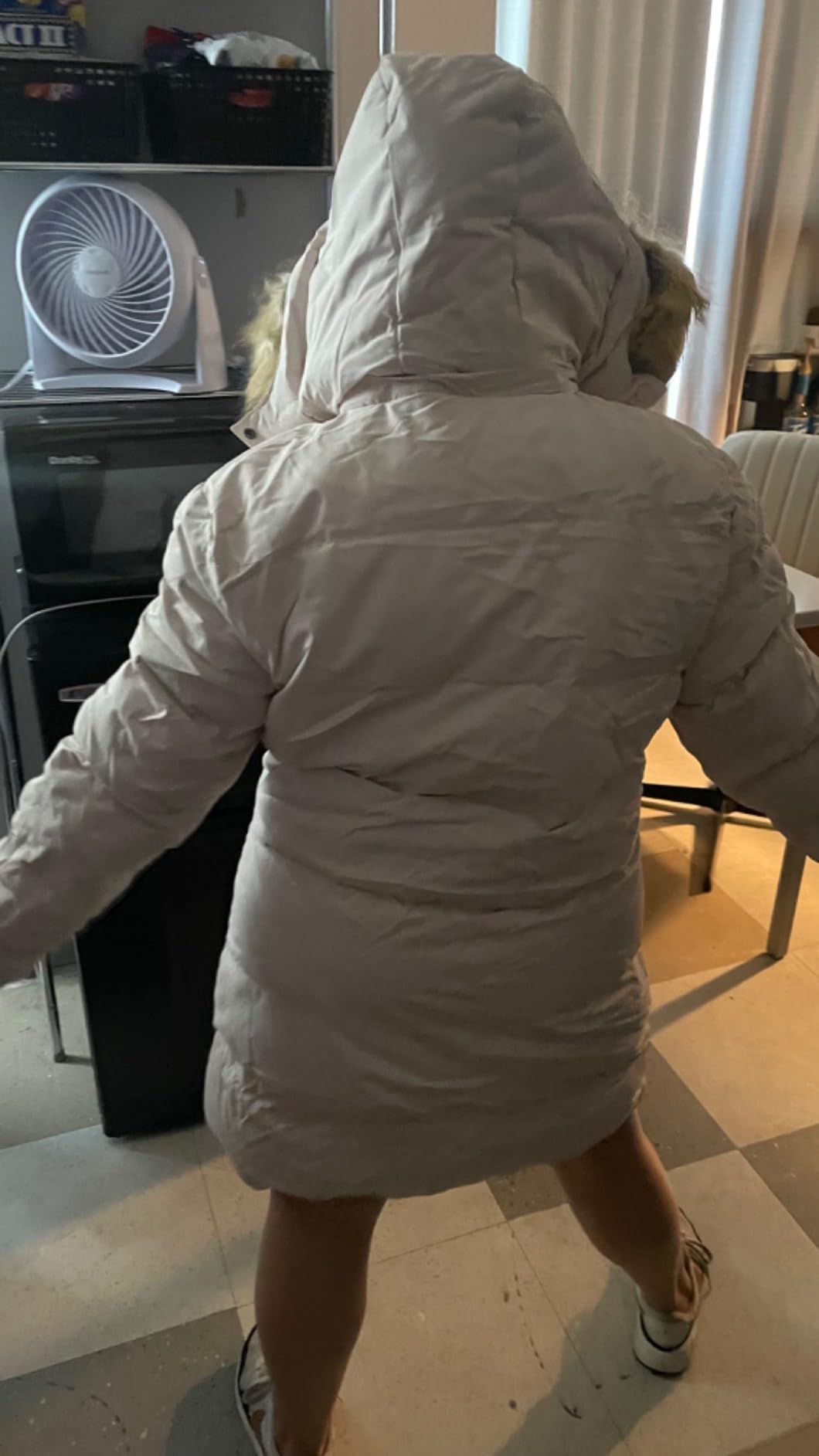 WenVen Women's Winter Thickened Long Puffer Coat Warm Parka Jacket | Removable Faux Fur Hood, Windproof Waterproof, Plus Size Available customer photo 1