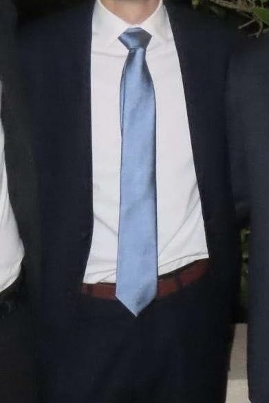 Calvin Klein Men's Gingham Pattern Necktie customer photo 1