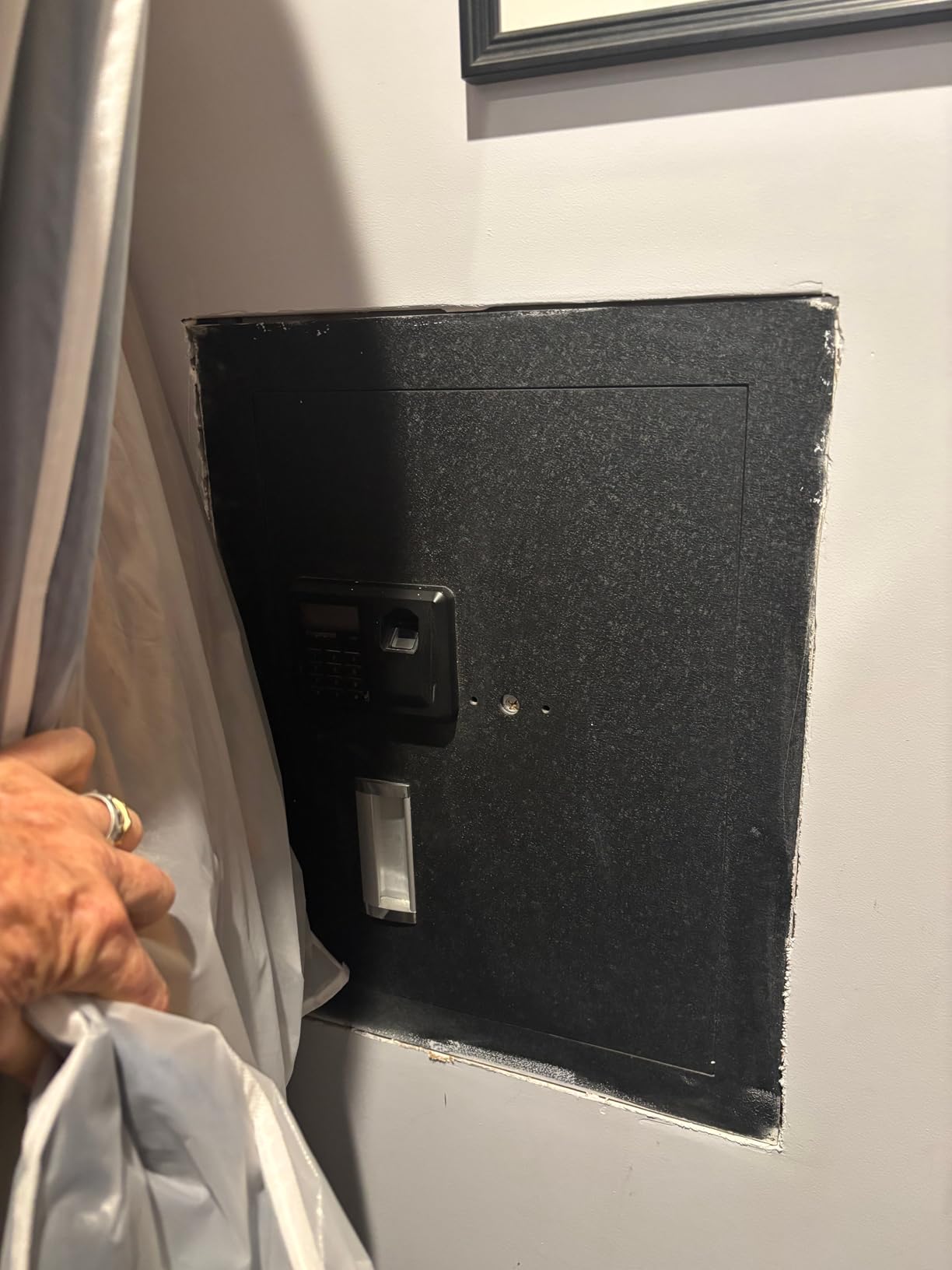 Viking Security Safe VS-52BLX Hidden Wall Biometric Safe | Heavy Duty Fingerprint Access customer photo 1