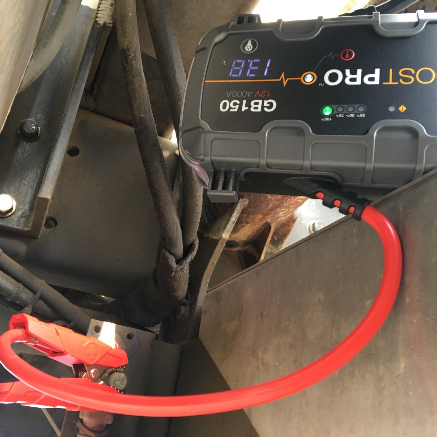 NOCO Boost GB150: 3000A UltraSafe Jump Starter - 12V Lithium Battery Booster Pack, Portable Jump Box, Power Bank & Jumper Cables - for 9.0L Gas and 7.0L Diesel Engines | Spark-Proof & Reverse Polarity Protection, For Car, Truck, Motorcycle, SUV, Boat, ATV, RV customer photo 1