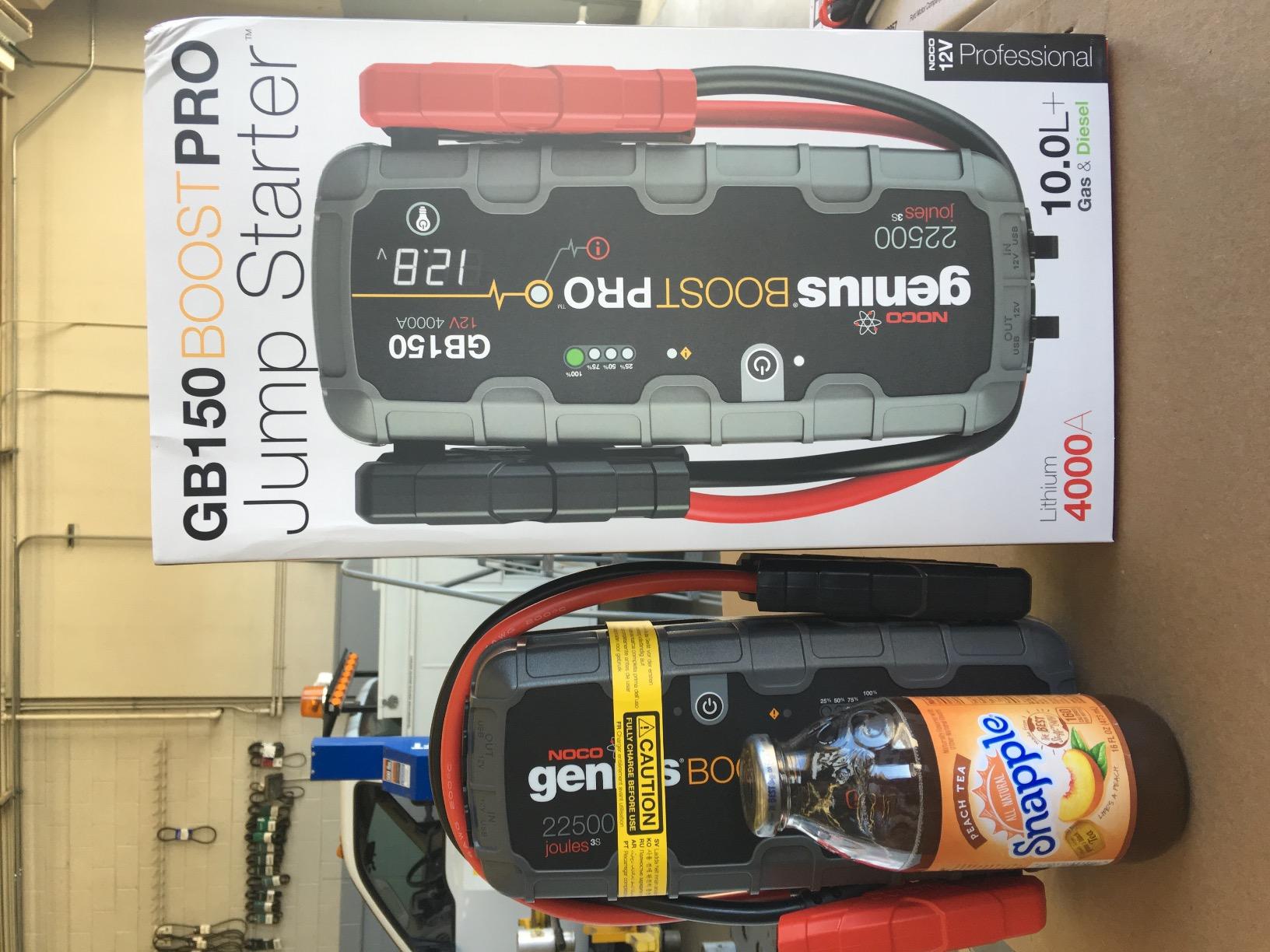 NOCO Boost GB150: 3000A UltraSafe Jump Starter - 12V Lithium Battery Booster Pack, Portable Jump Box, Power Bank & Jumper Cables - for 9.0L Gas and 7.0L Diesel Engines | Spark-Proof & Reverse Polarity Protection, For Car, Truck, Motorcycle, SUV, Boat, ATV, RV customer photo 2