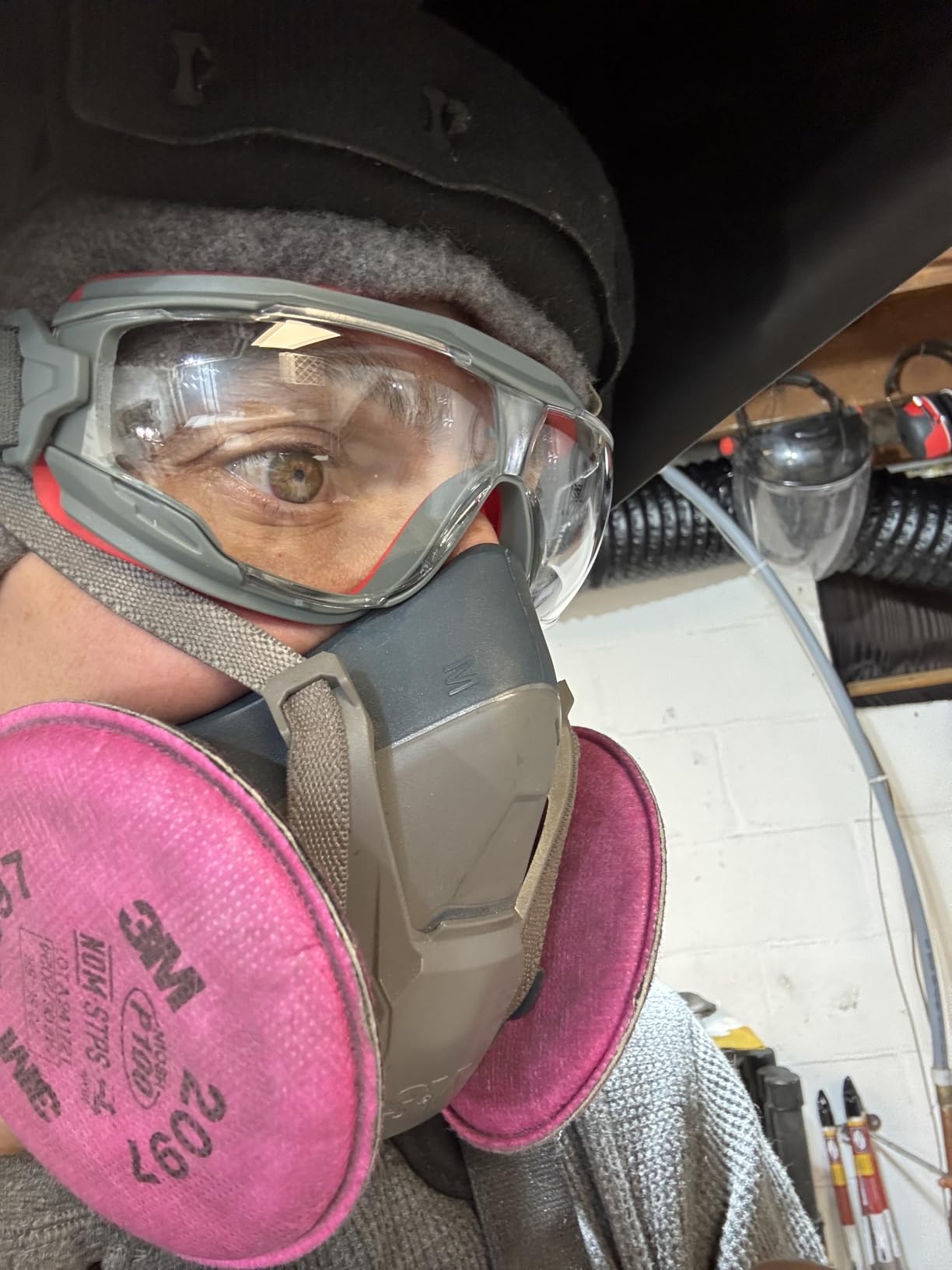 3M Safety Goggles, GoggleGear 500 Series, Scotchgard Anti-Fog Clear Lens | ANSI Z87.1-2015 and CSA Z94.3, GG501SGAF, 1 Pair customer photo 2