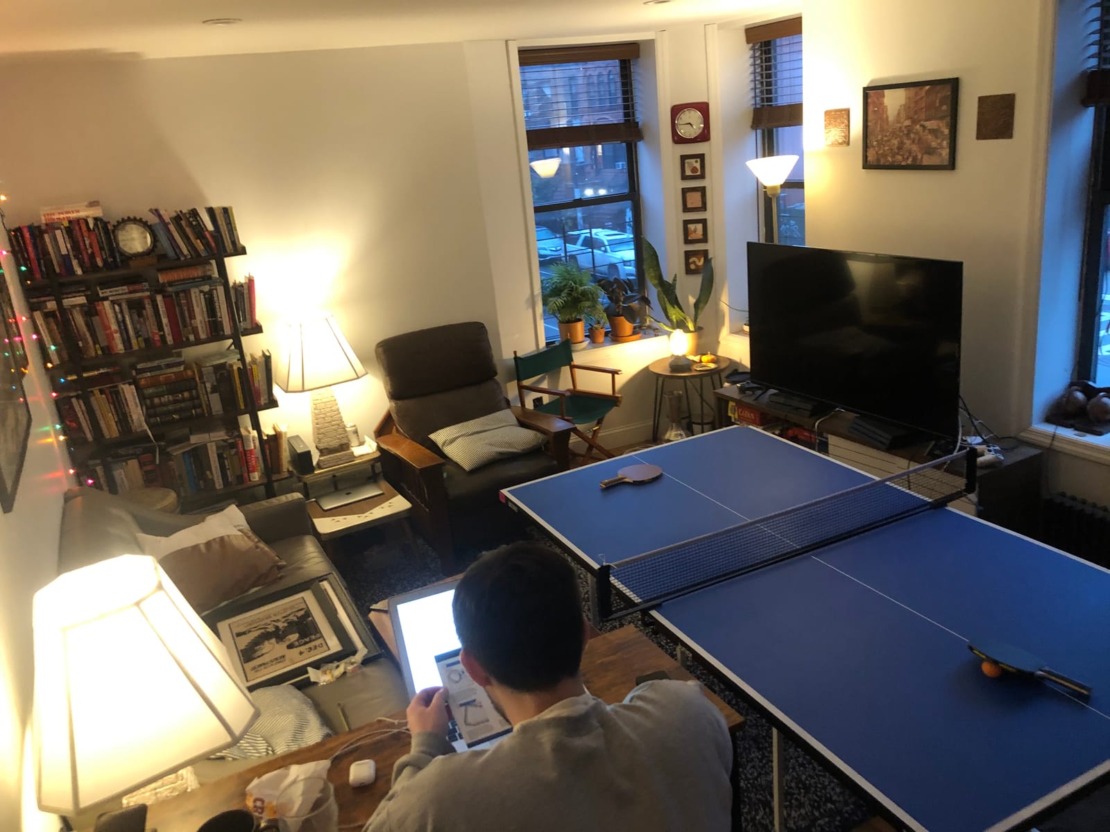 Butterfly Junior Ping Pong Table - 3/4 Size Table Tennis Table - Space Saver Game Table for Game Room - Regulation Height Ping Pong Table - Sturdy Frame - Ships Assembled with Net customer photo 2