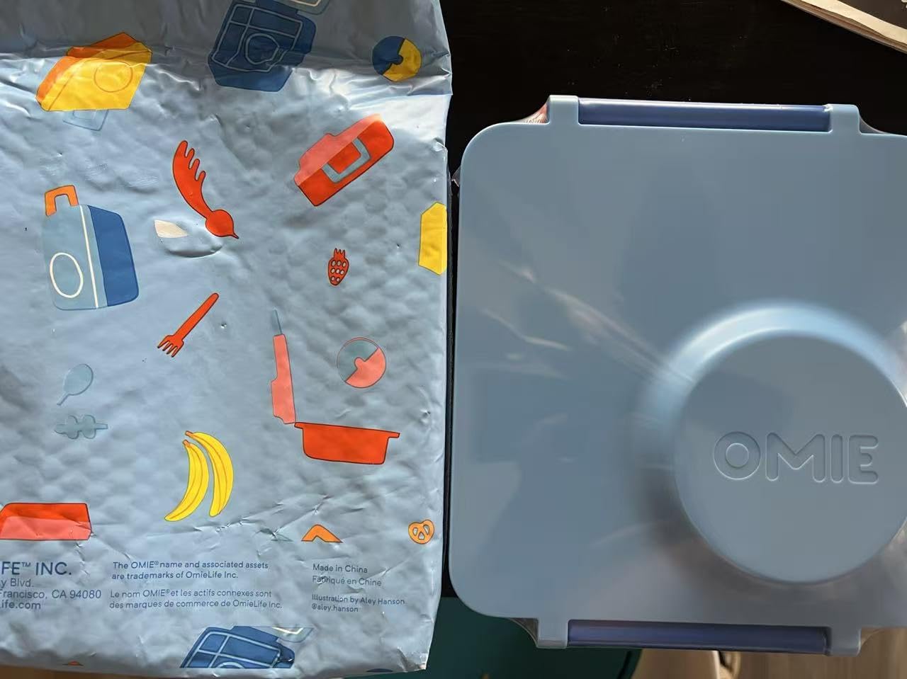Omie OmieBox Kids Insulated Leakproof Bento Lunch Box with Food Jar (Blue Sky) customer photo 1