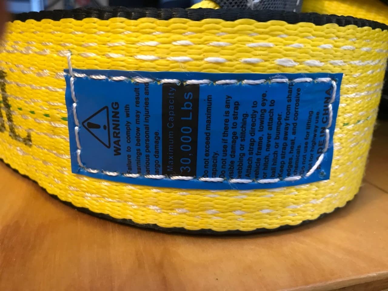 TGL Heavy Duty Tow Strap, Tree Saver Strap 3 inch, 20 Foot, Truck Tow Rope | Heavy duty tow strap with loops, short tow strap, truck strap, recovery strap customer photo 1