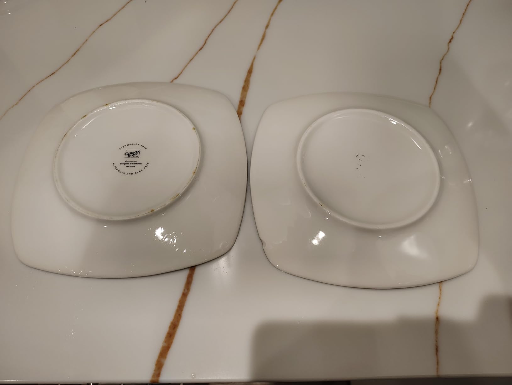 Gibson Home Zen Buffet White Porcelain Dinnerware Set for 4, Square Plates Bowls and Mugs, Chip and Scratch Resistant, Dishwasher and Microwave Safe, 16 Piece customer photo 1
