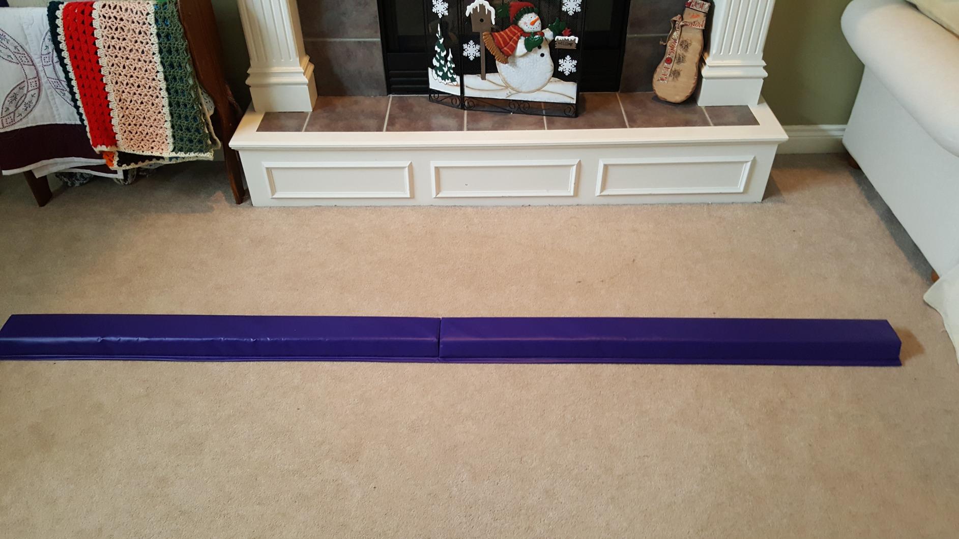 We Sell Mats 9 ft Folding Foam Balance Beam Bar, Portable Gymnastics Equipment for Gymnast, Children or Cheerleaders customer photo 2