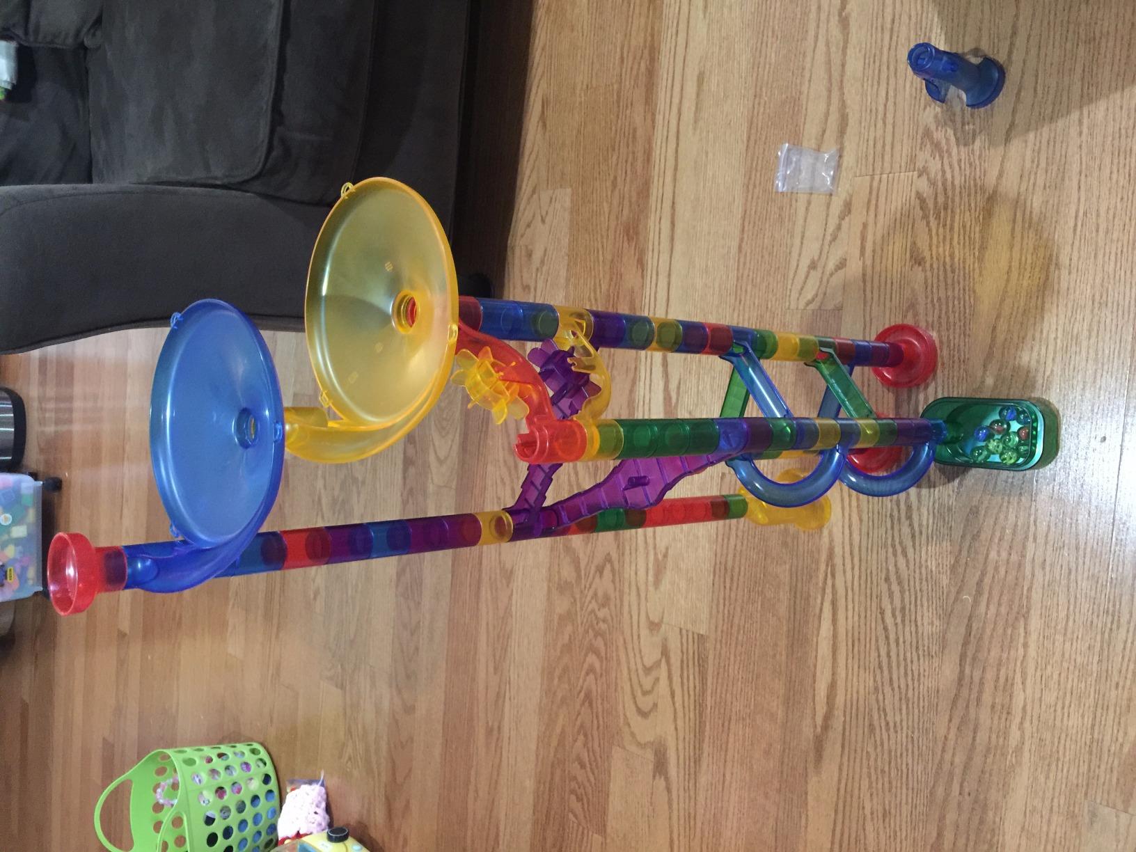 Marble Genius Marble Run Super Set, 150 Translucent Pieces, STEM Toy customer photo 2