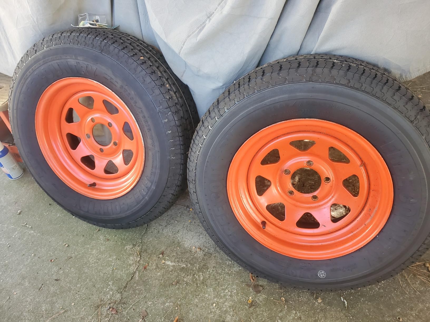 Free Country ST205/75R15 Prem Trailer Tires 8PR LR D 107N w/Scuff Guard, S2 customer photo 1
