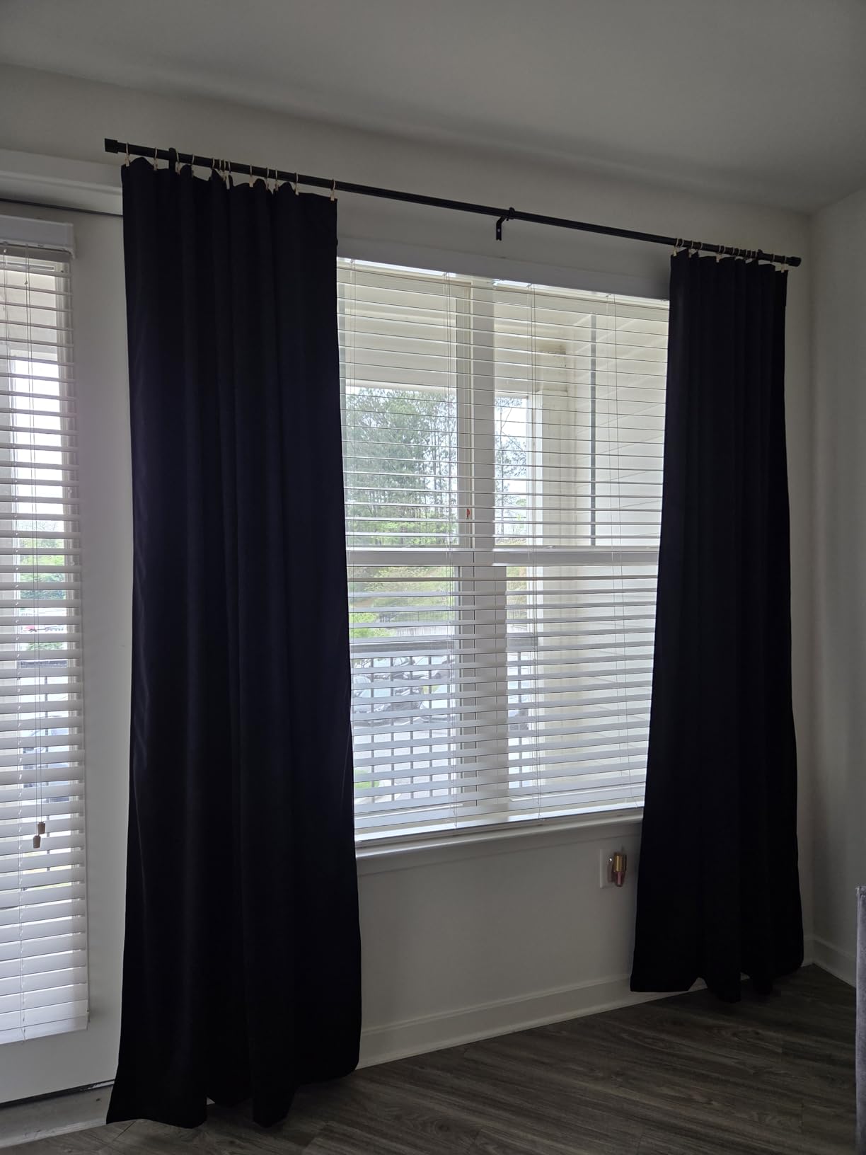 NICETOWN Black Velvet Blackout Curtains 96 inch Long 2 Panels | For Living Room and Bedroom, Thermal, Luxury, Rod Pocket Drapes, Window Treatments customer photo 2