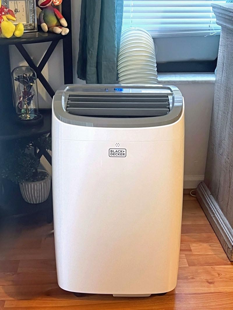 BLACK+DECKER Portable Air Conditioner, 9,000 BTU, BPACT08WT, White | 5,300 BTU SACC for Rooms up to 400 Sq. Ft., 3-in-1 Portable AC, Fan and Dehum with Follow Me Remote Control customer photo 2
