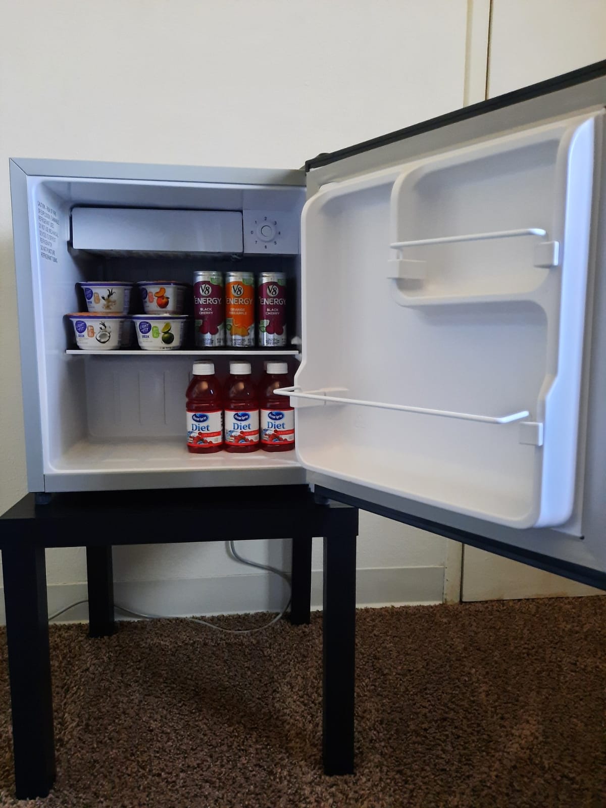 BLACK+DECKER 1.7 Cu. Ft. Compact Refrigerator, BCRK17V, Stainless Look | Energy Star Certified, Single Door Mini Fridge with Chiller Compartment, Personal Fridge for Home or Dorm, R600a Refrigerant customer photo 1