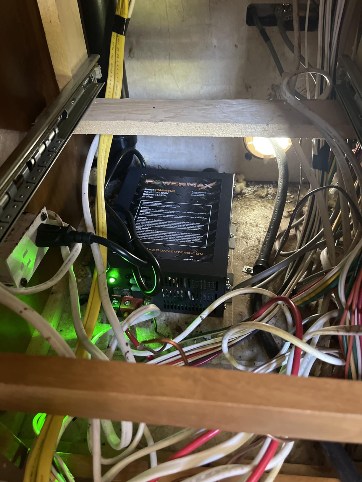 PowerMax PM4 45A RV Converter | 45 Amp 12V Power Converter with a Built-in 3-Stage Smart Battery Charger | AC to DC Power Supply | Lithium Compatible | Adjustable Output 13.5VDC customer photo 1