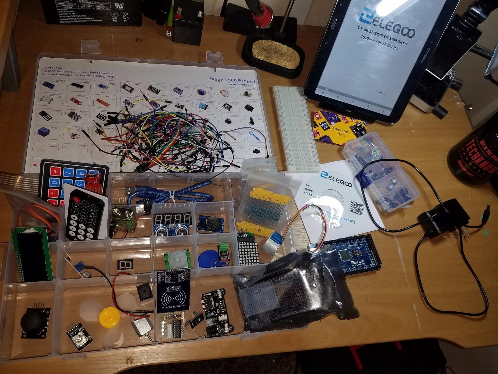 ELEGOO Mega 2560 R3 Project The Most Complete Starter Kit with Tutorial | Compatible with Arduino, Ultimate Starter Kit, PDF Tutorial, 35+ Guided Projects, 200+ Components, Sensors, Displays, Motors customer photo 1