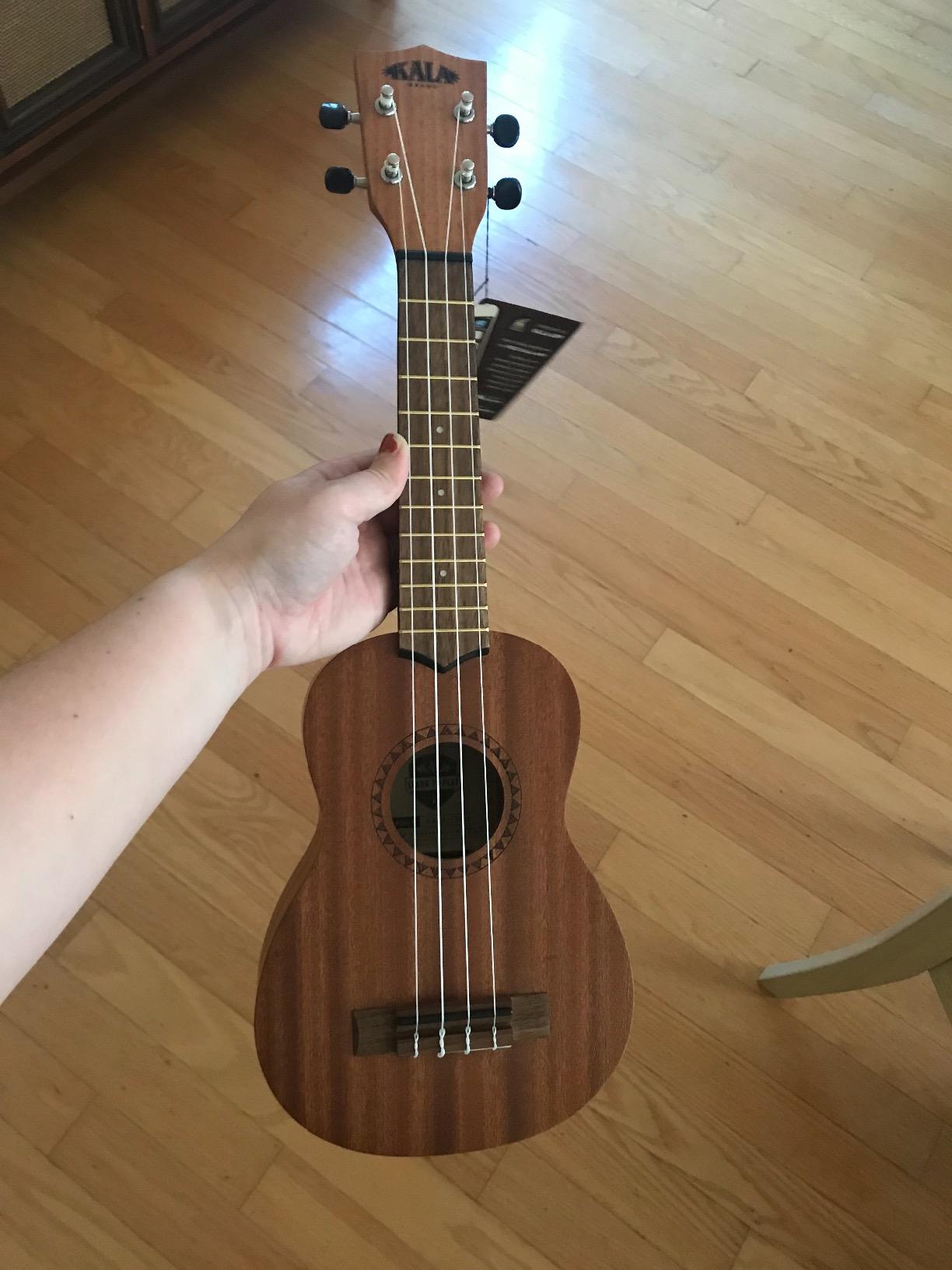 Kala LTP-S Learn-to-Play Mahogany Soprano Ukulele Starter Kit | Kit, Satin Mahogany, Includes online lessons, tuner app, and booklet (KALA-LTP-S) customer photo 1