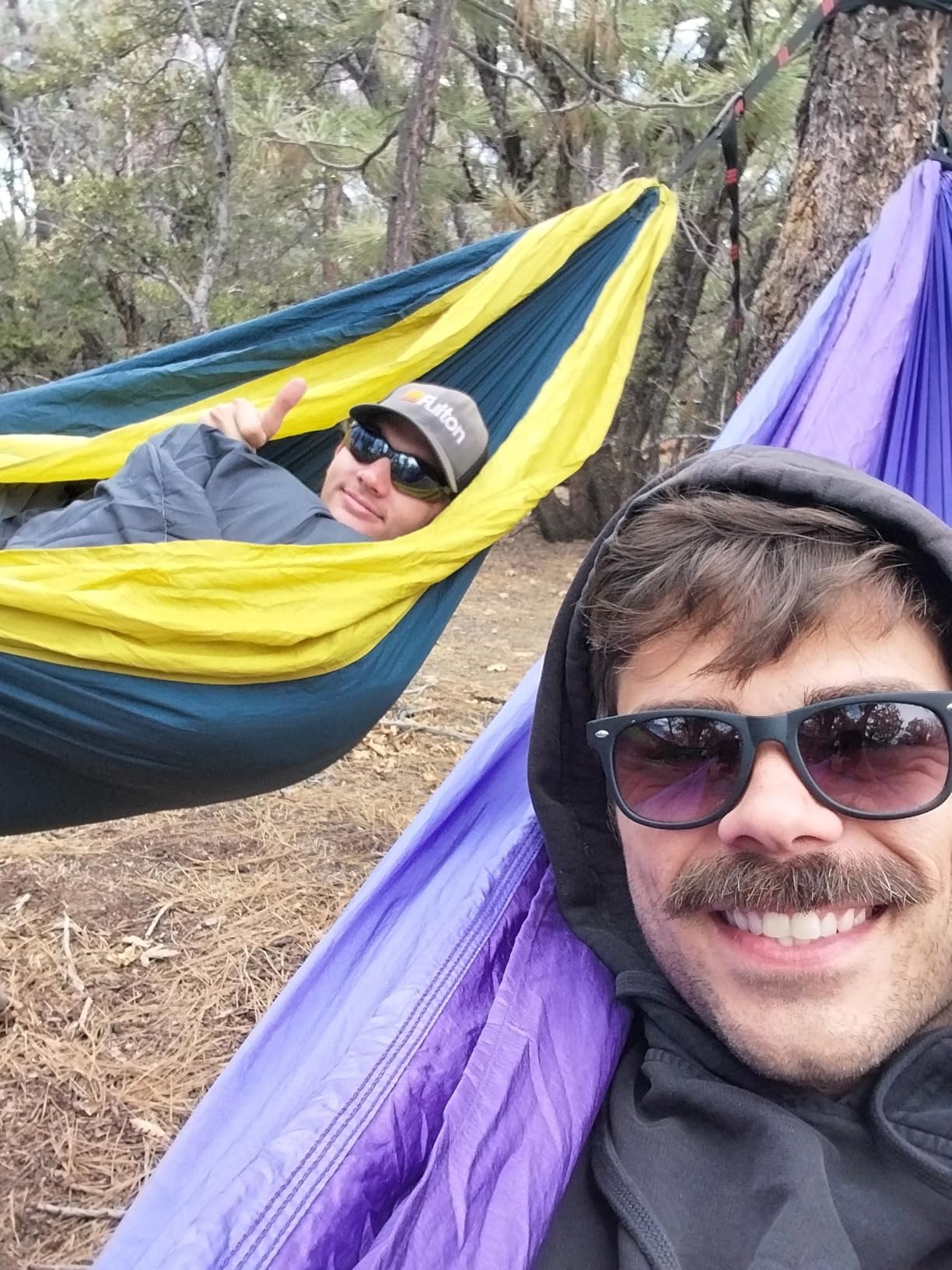 Wise Owl Outfitters Hammock for Camping Double Hammocks Gear for The Outdoors Backpacking Survival or Travel - Portable Lightweight Parachute Nylon DO Navy & Lt Blue customer photo 2