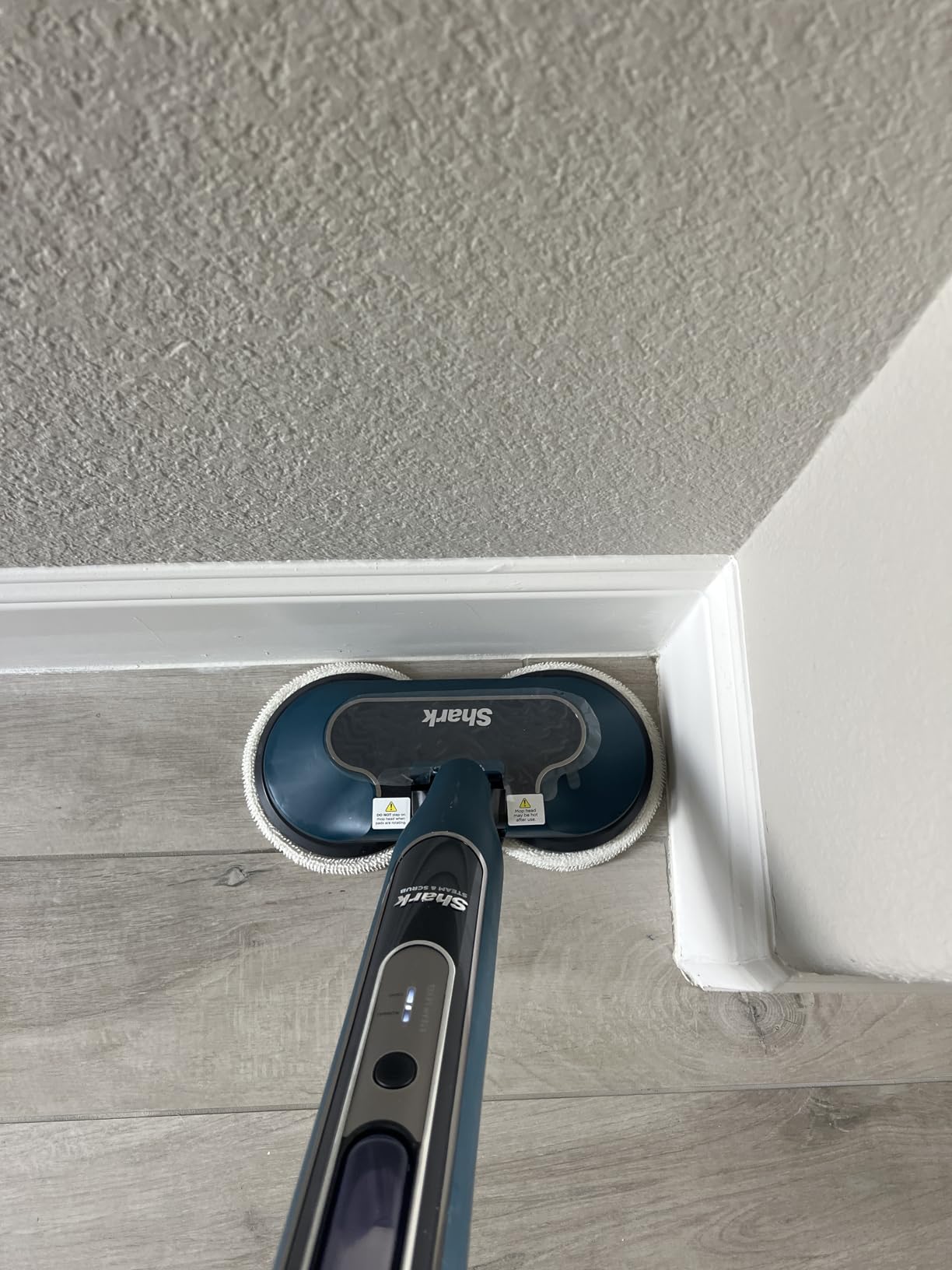Shark Steam & Scrub Hard Floor Steam Mop, Teal, S8002BRN | 2 Steam Modes, 2 Dirt Grip Soft Scrub Pads Included, XL Removable Water Tank, Swivel Steering customer photo 1