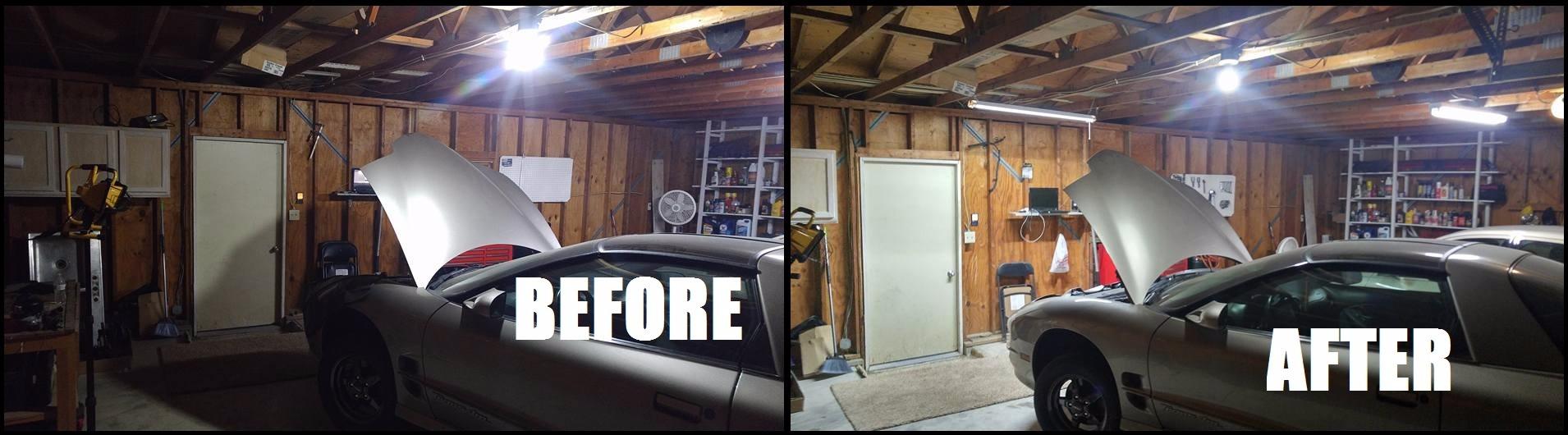 hykolity 4FT LED Shop Light Linkable, 4400LM, 5000K Daylight | 42W LED Ceiling Lights for Garages, Workshops, Basements, Hanging or FlushMount, Power Cord and Pull Chain, White, ETL - 1 Pack customer photo 1