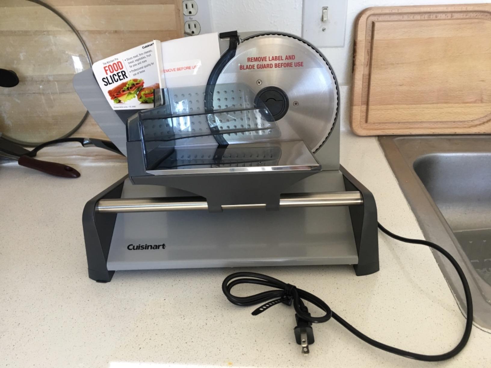 Cuisinart Kitchen Pro Food Slicer, Meat Slicer with Slice Control Knob Adjusts from 1/32