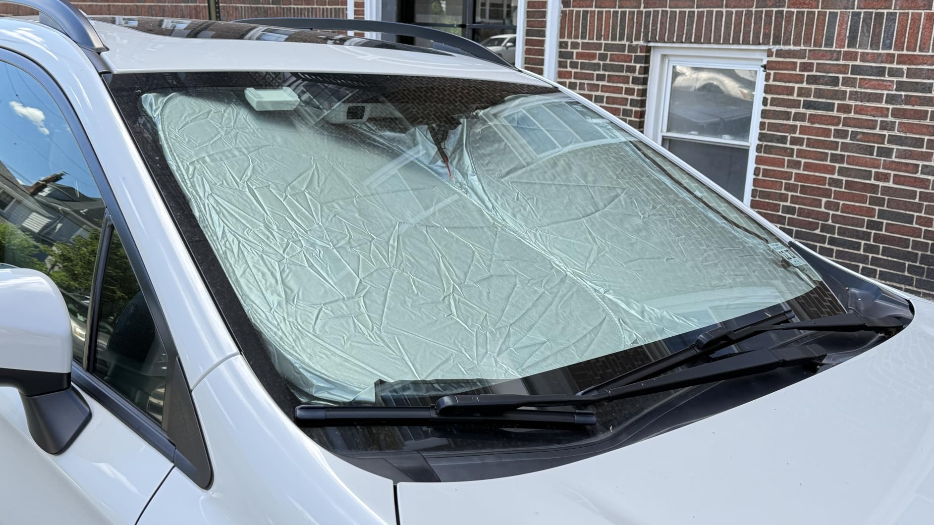 Econour Car Windshield Sun Shade, Front Window Sun Blocker for SUVs,Sedan customer photo 1