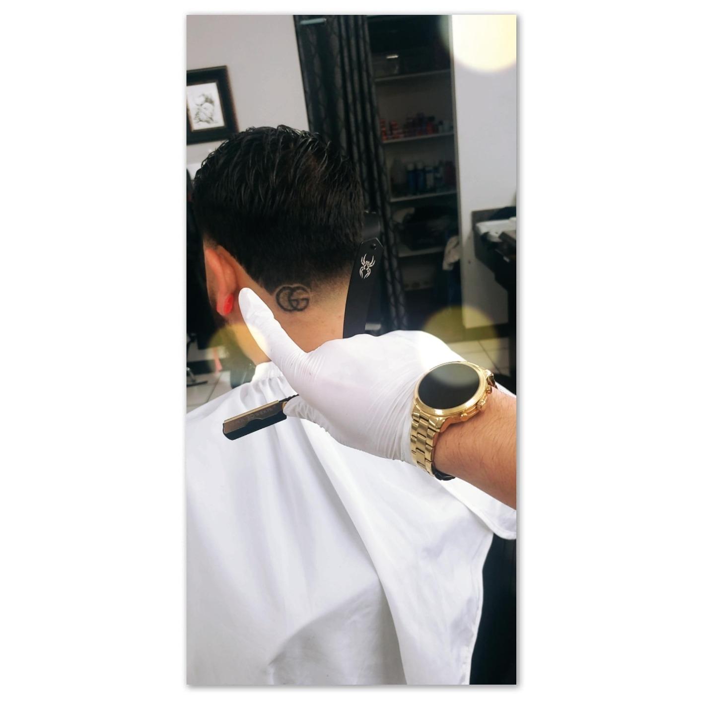 Black Widow Professional Straight Razor - Matte Black & 24K Gold plated finish Barber Razor for Men - Swing Lock Grip, Stainless Steel Shavette for Barbers & Beginners pack of 10 blades customer photo 2