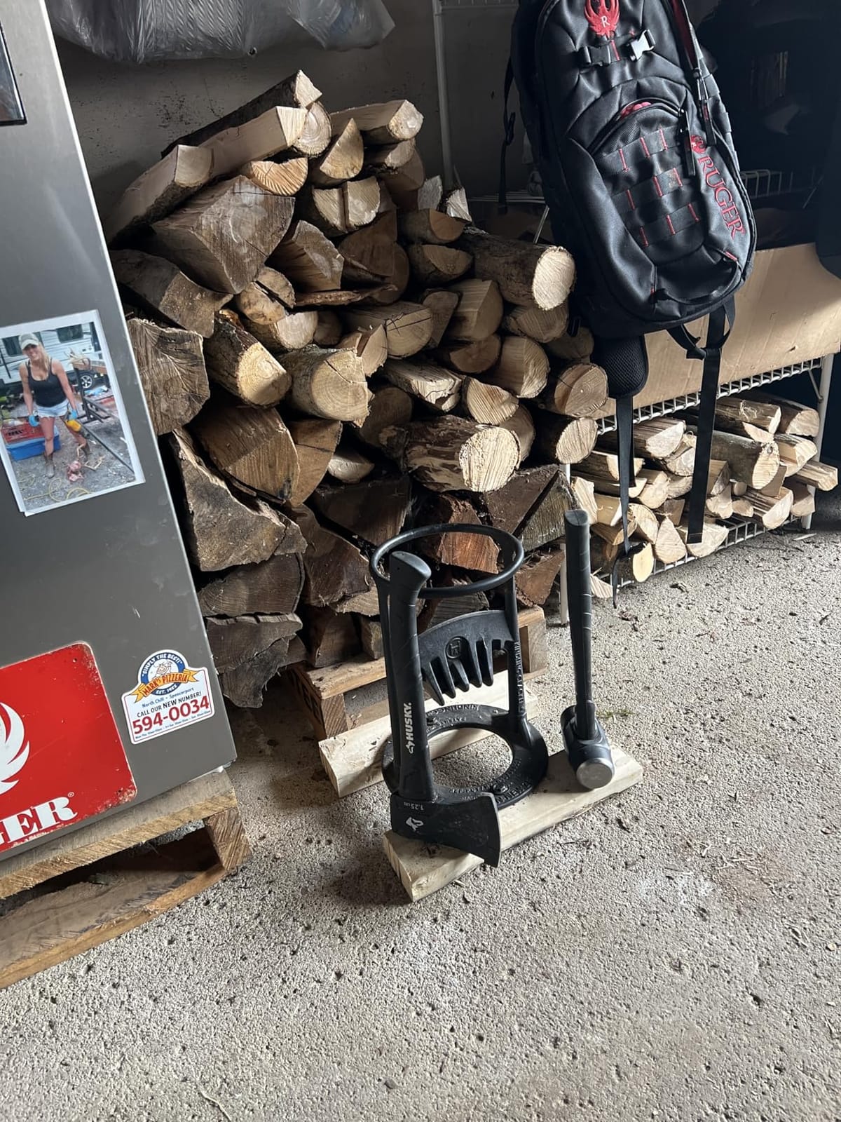 Kindling Cracker Original Firewood Kindling Splitter, 6.5in. Opening | Cast iron construction, Fixed splitting blade, Protective frame, No axe swing required, Australian made customer photo 1