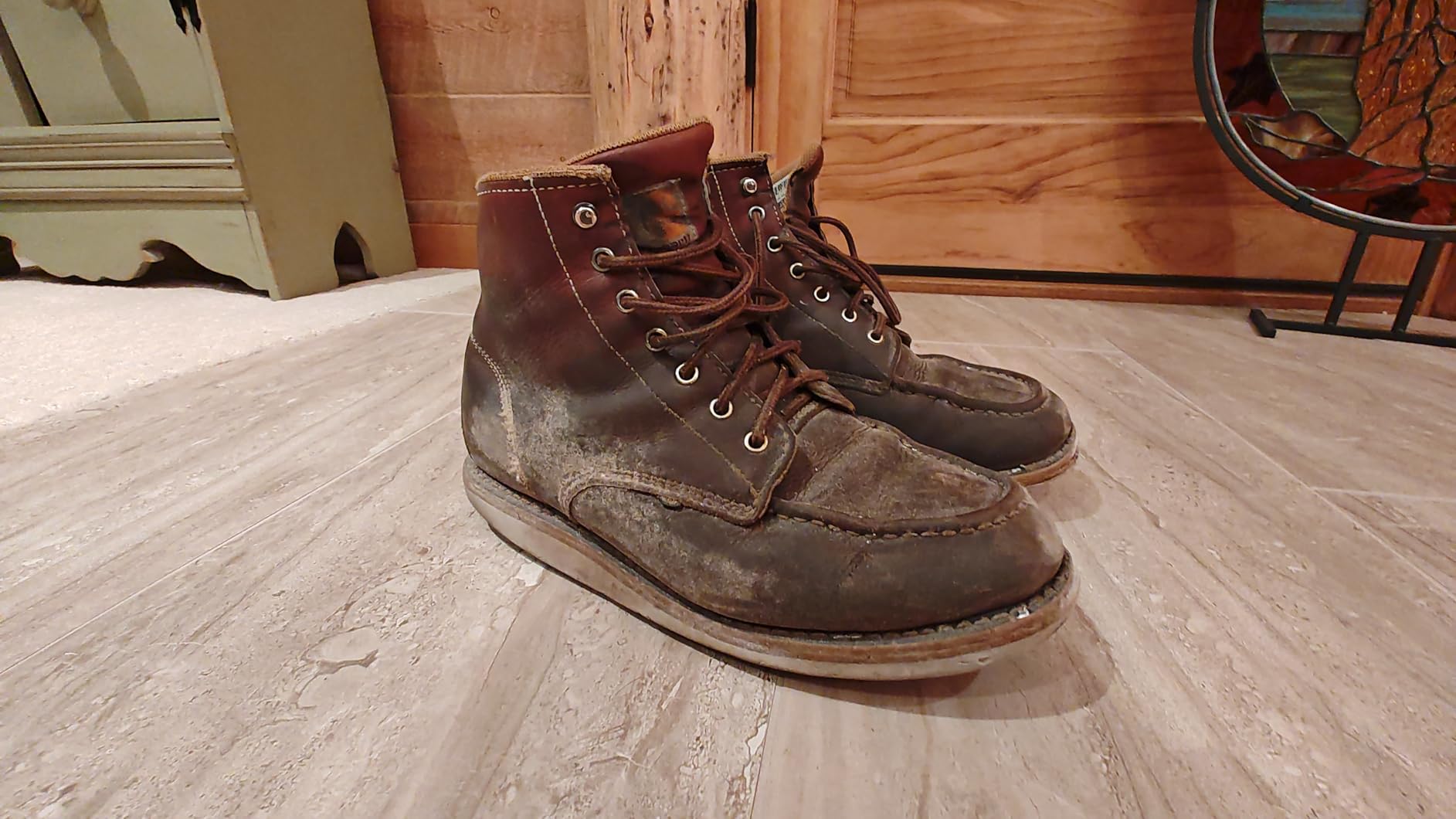 Carhartt 6 Inch Moc Toe Waterproof Work Boots for Men customer photo 1