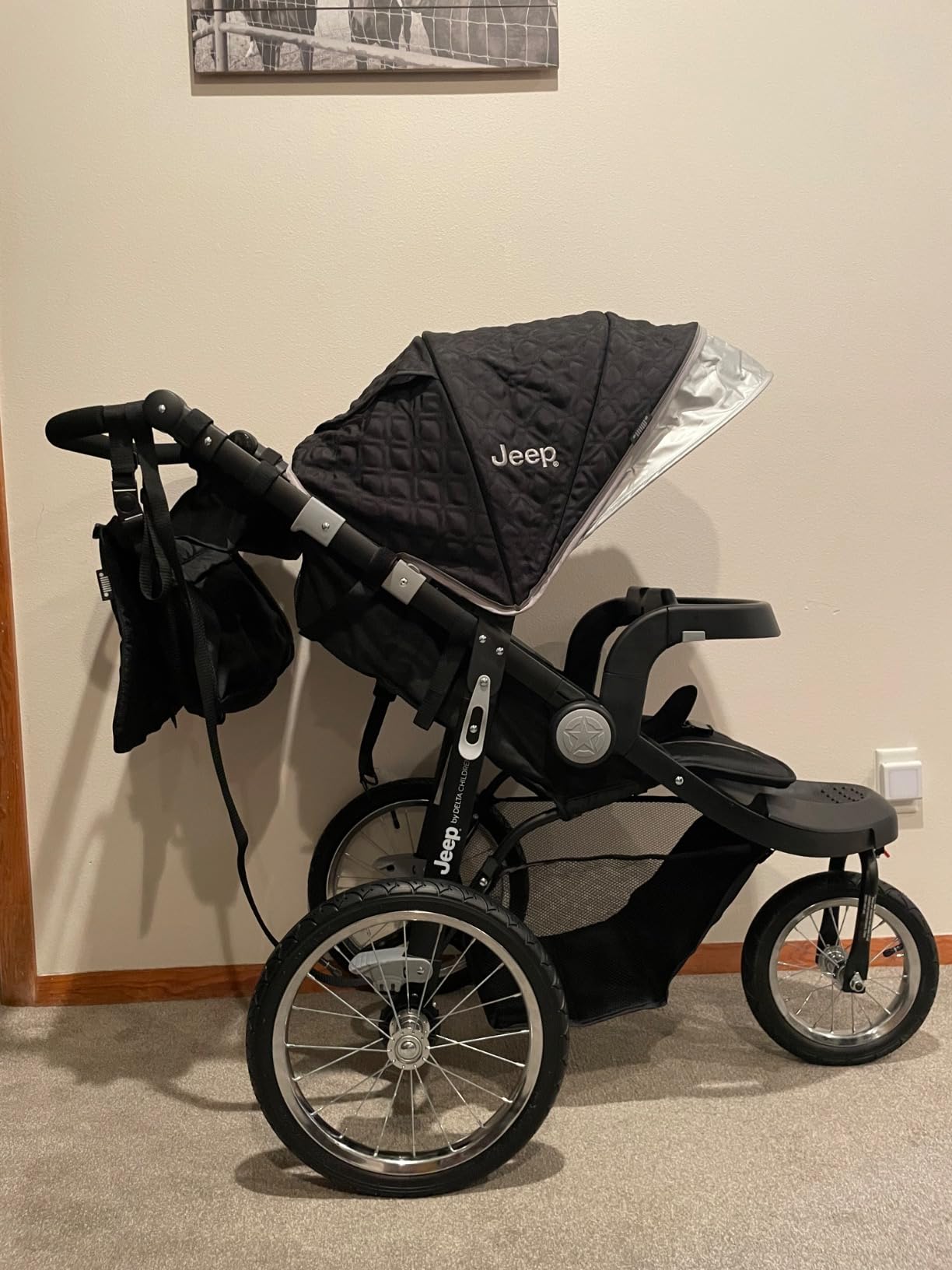 Jeep Cross-Country Sport Plus Jogging Stroller by Delta Children, Charcoal Galaxy customer photo 2
